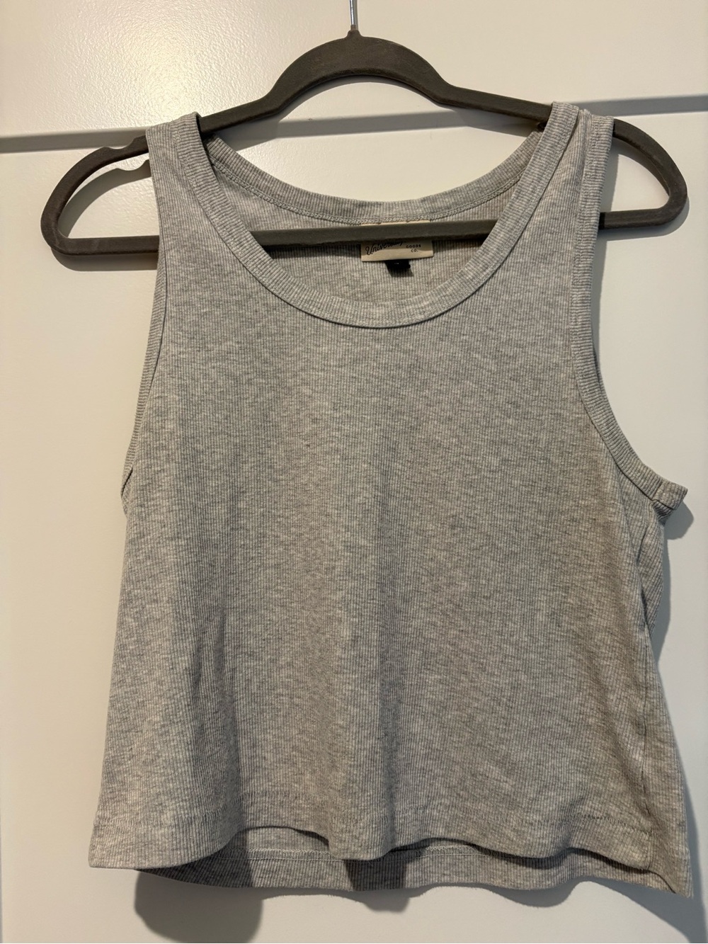 Universal Thread Light Gray Ribbed Tank Top